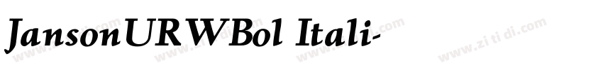 JansonURWBol Itali字体转换
